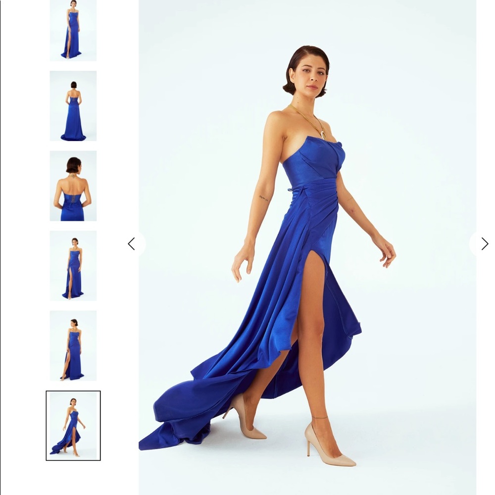 Barrus - STRAPLESS, FRONT SLIT DRESS GOWN
